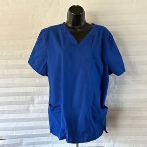 Scrubstar Women’s Scrub Top – Royal Blue – Size M Medical Uniform Shirt